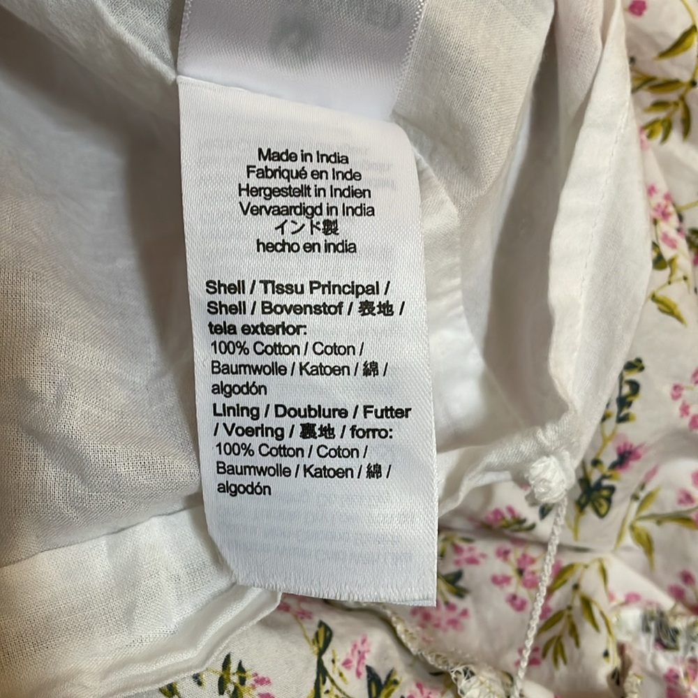 J. Crew Eden Poplin Meadow Floral Midi Short Sleeve Lower Back Cutout Dress 4 - Picture 15 of 16